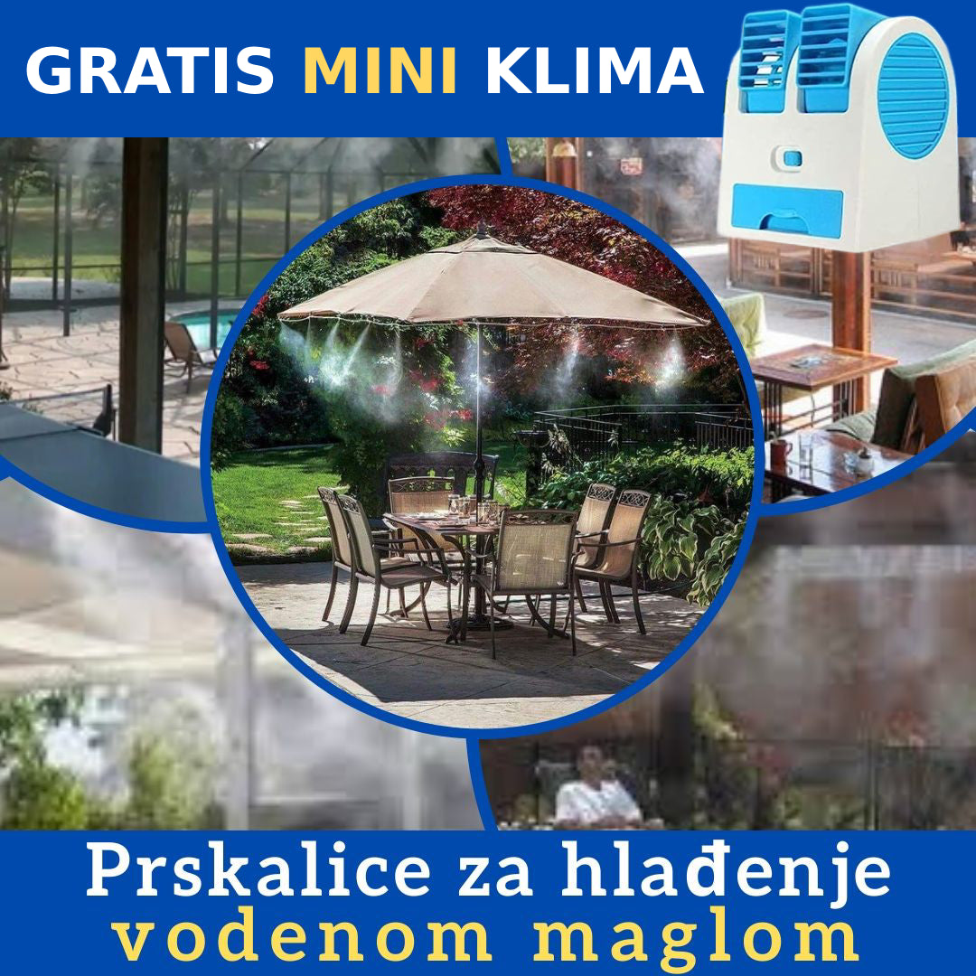 Cooling system - Sistem za hlađenje vodenom maglom (GRATIS KLIMA)