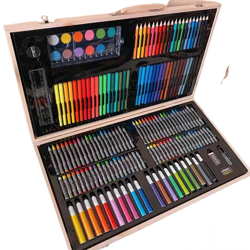 Drveni Kofer Za Crtanje I Bojanje Sa 180 Dijelova