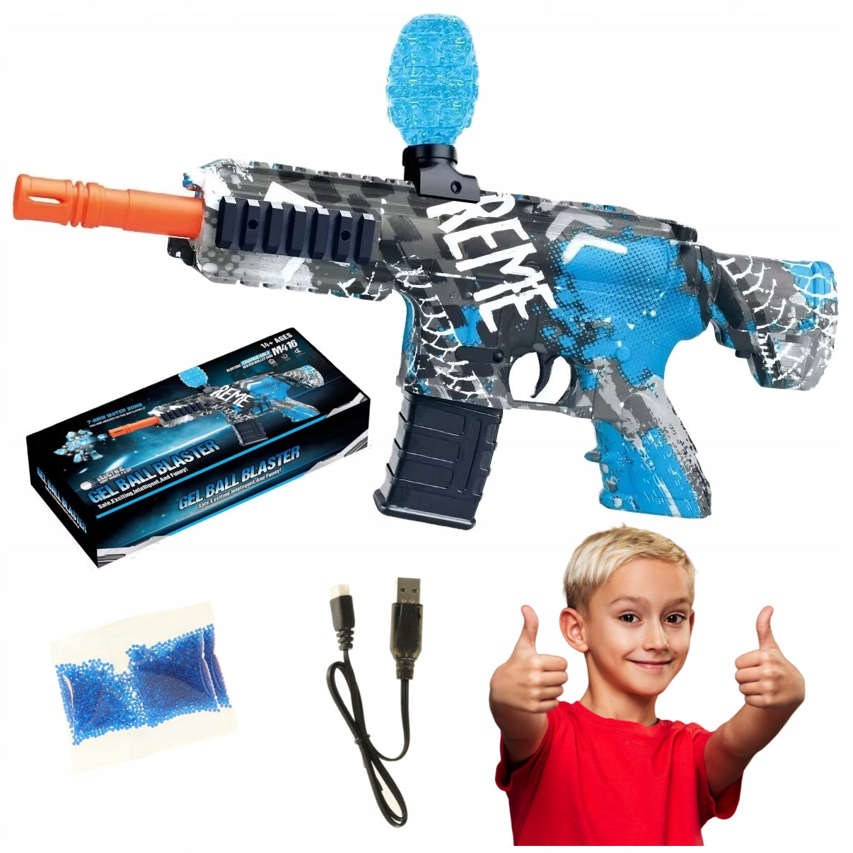 Puška i pištolj na vodene kuglice i gel blaster