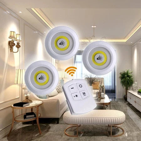 3 Samoljepljiva LED Svijetla + Daljinski upravljač