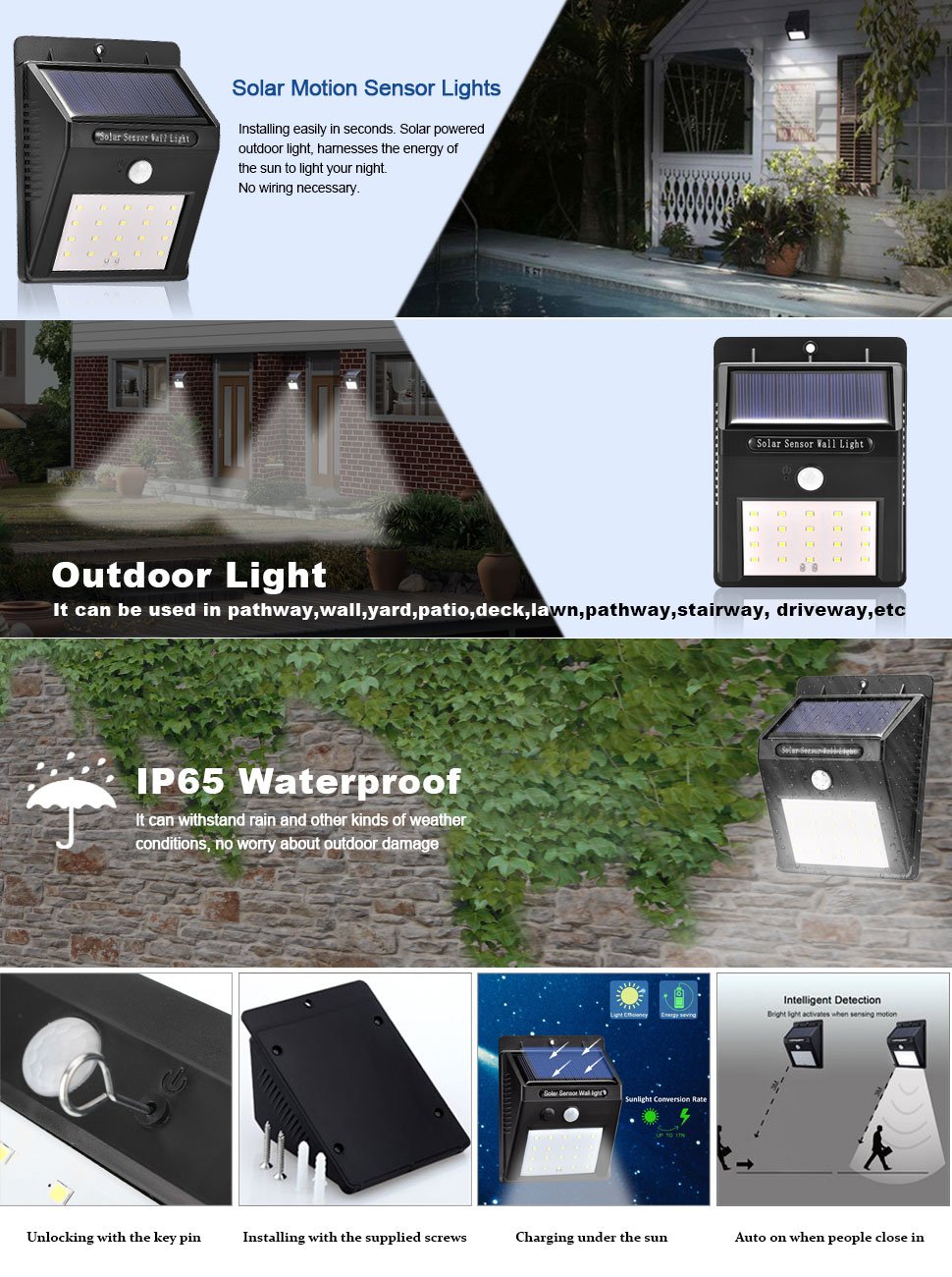 Solarni Led Reflektor sa 20 Dioda