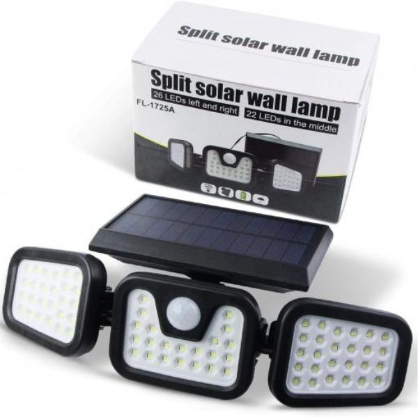Trostrani solarni LED reflektor, Solarni LED reflektor 15W DMD sa senzorom