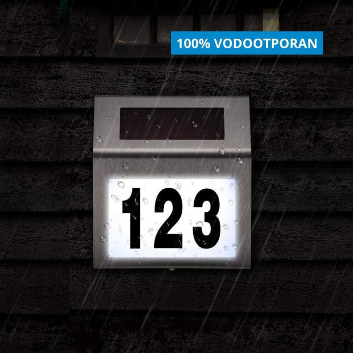 Svetleći solarni kućni broj